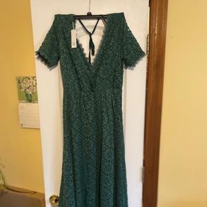 Beautiful Green Baltic Born Floor Length Venice Dress